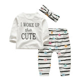 I Woke Up This Cute - Baby Girl Clothes Set